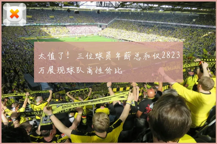 太值了！三位球员年薪总和仅2823万展现球队高性价比